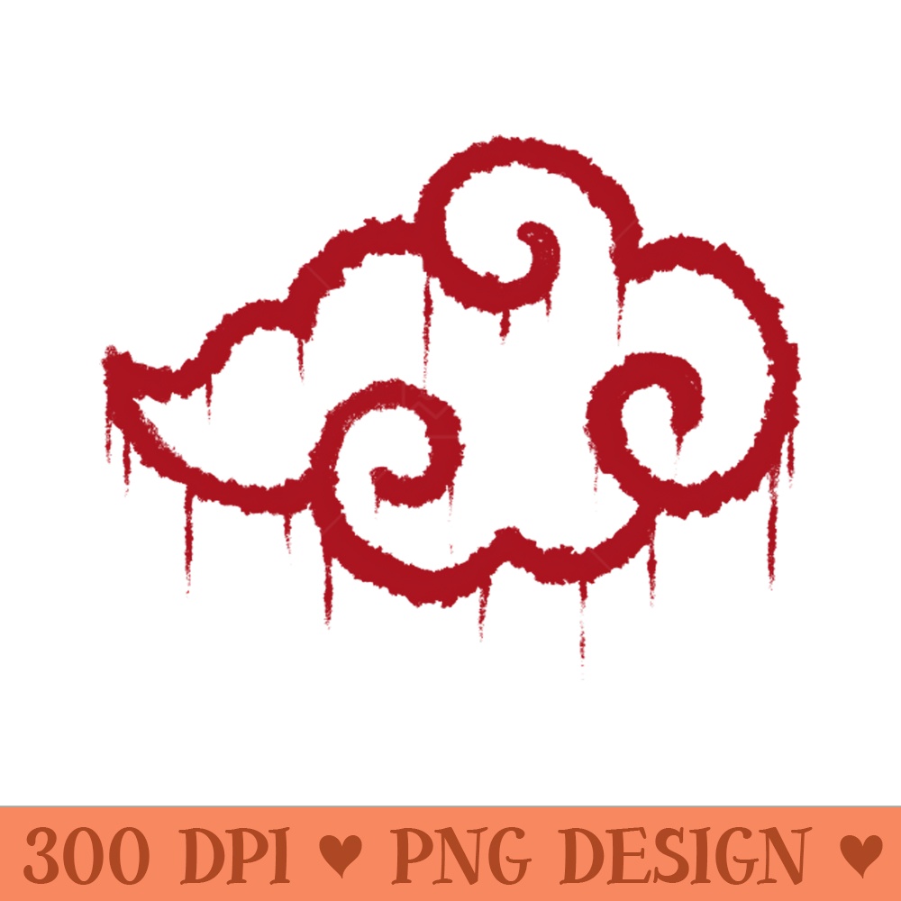 Red cloud - Sublimation PNG Designs - Download right away