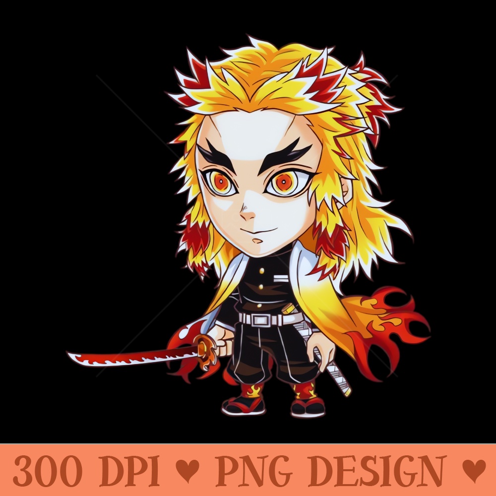 Kyojuro Rengoku new - Sublimation printables PNG download - Download right after purchase