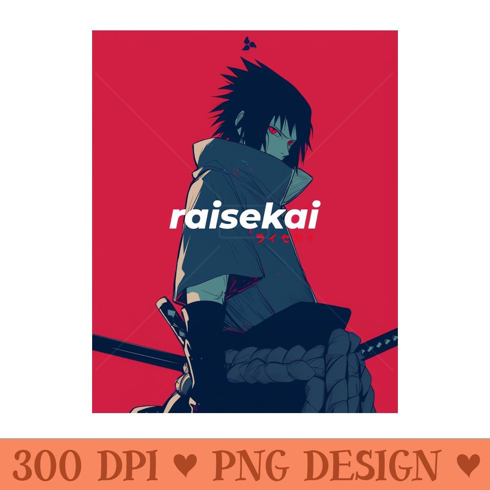 Sasuke Uchiha - Digital PNG Artwork - Download in an instant