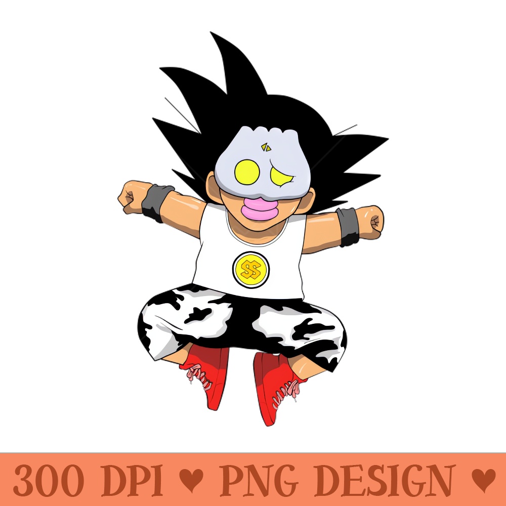 Dope masked dragon ball Z parody illustration - Sublimation PNG Designs - Download instantly