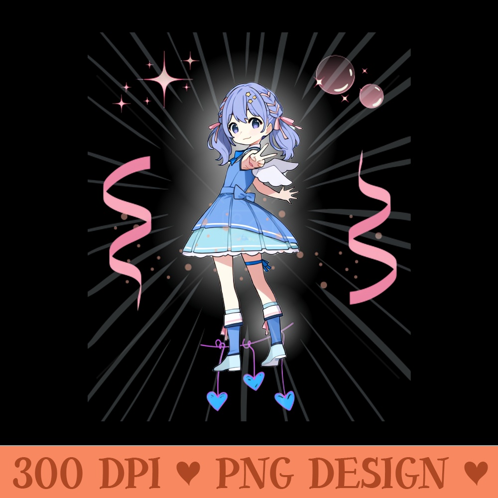 Cute anime - Trendy PNG Designs - Instant Download