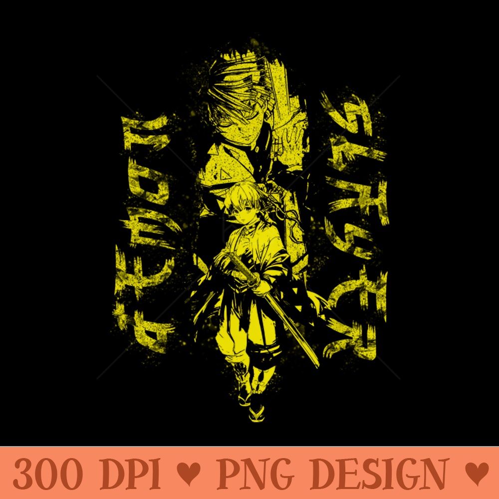Power of Demon Slayer - Unique PNG Artwork - Instantaneous download