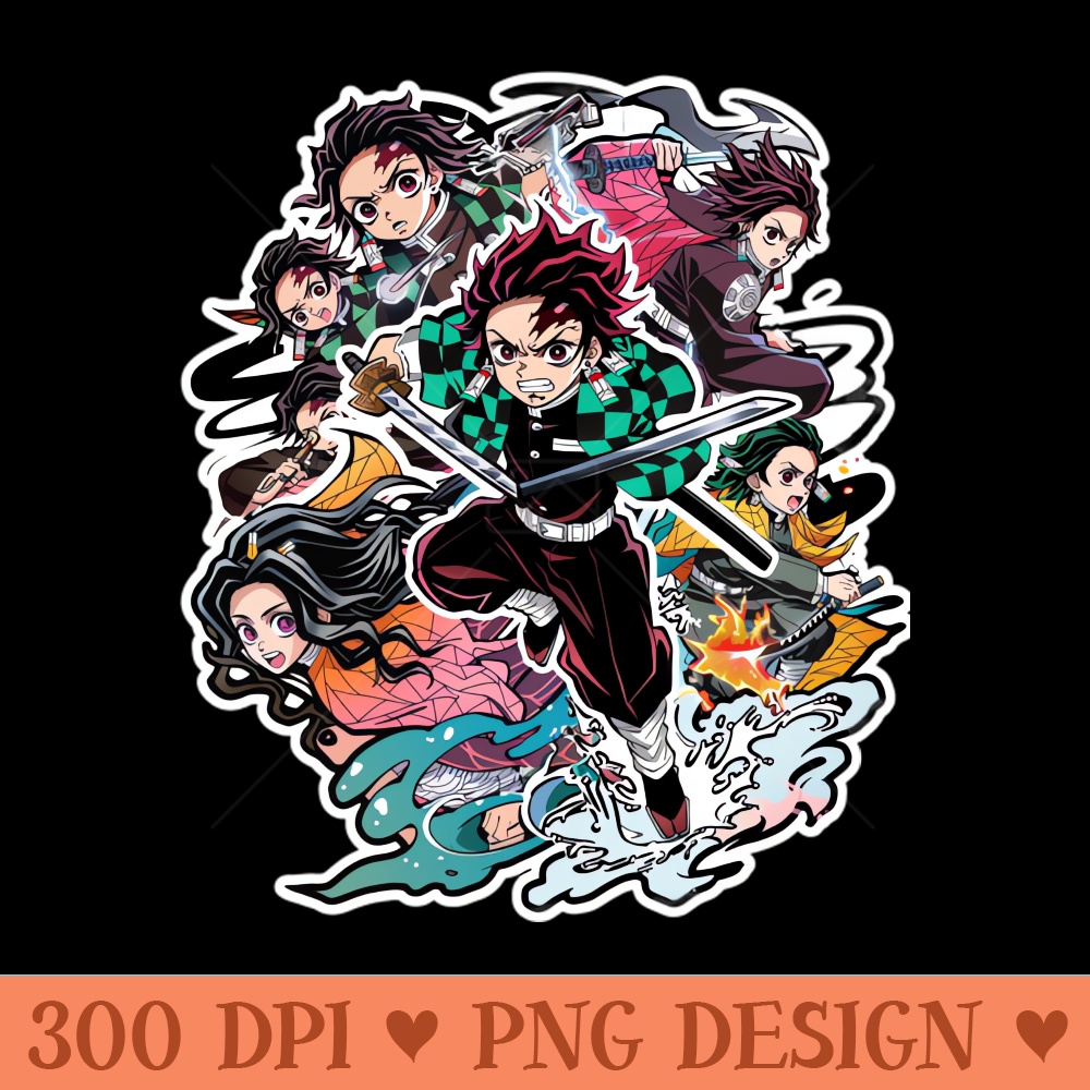 Demon Slayer Emotional Excellence - PNG design downloads - Download right after purchase