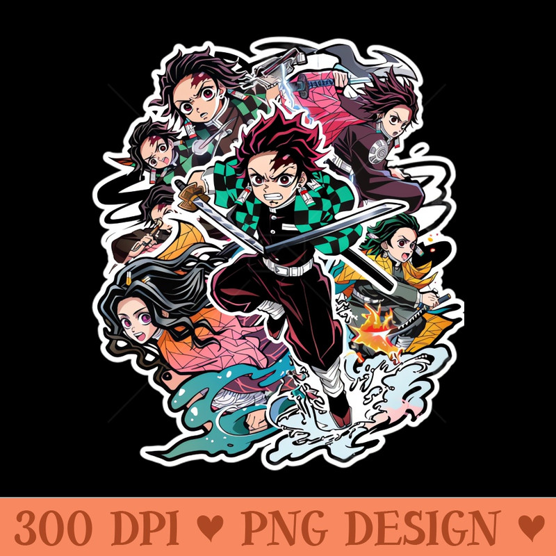 Demon Slayer Emotional Excellence - PNG design downloads - Download right after purchase