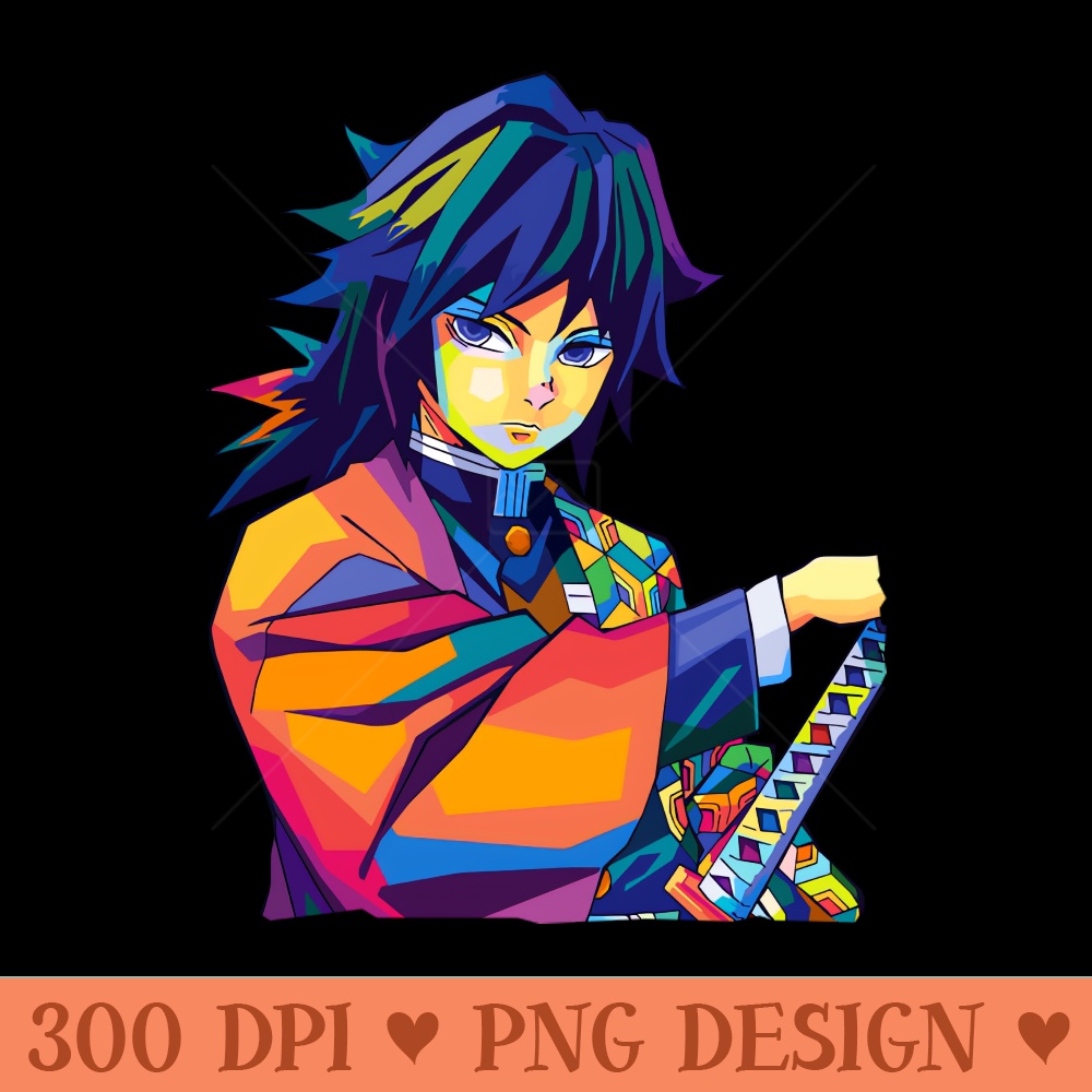 Giyu Tomioka Demon Slayer - Sublimation templates PNG - Download in an instant