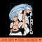 Blue Haired Menace Grimmjow bleach Fanart - Sublimation patterns PNG - Instantaneous download