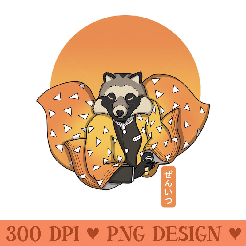 Demon Slayer Tanuki - Sublimation designs PNG - Download right away