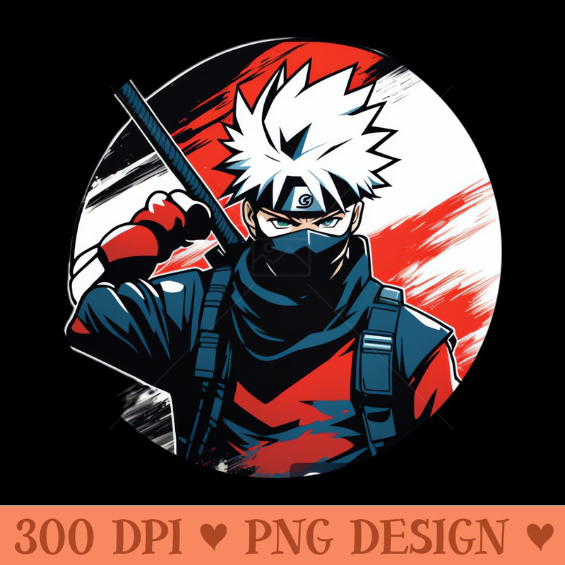 Kakashi Hatake - Sublimation templates PNG - Instant Download
