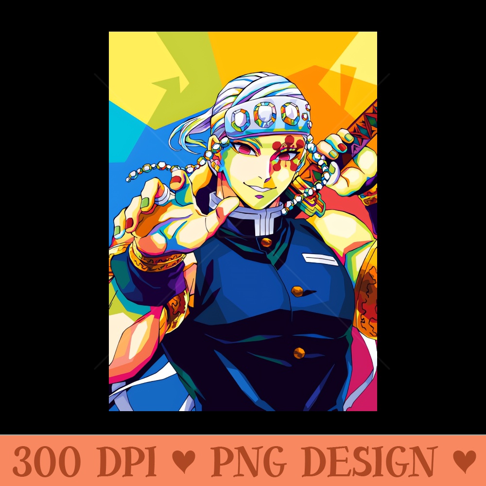 tengen Uzui Demon Slayer - PNG Design Files - Instantaneous download
