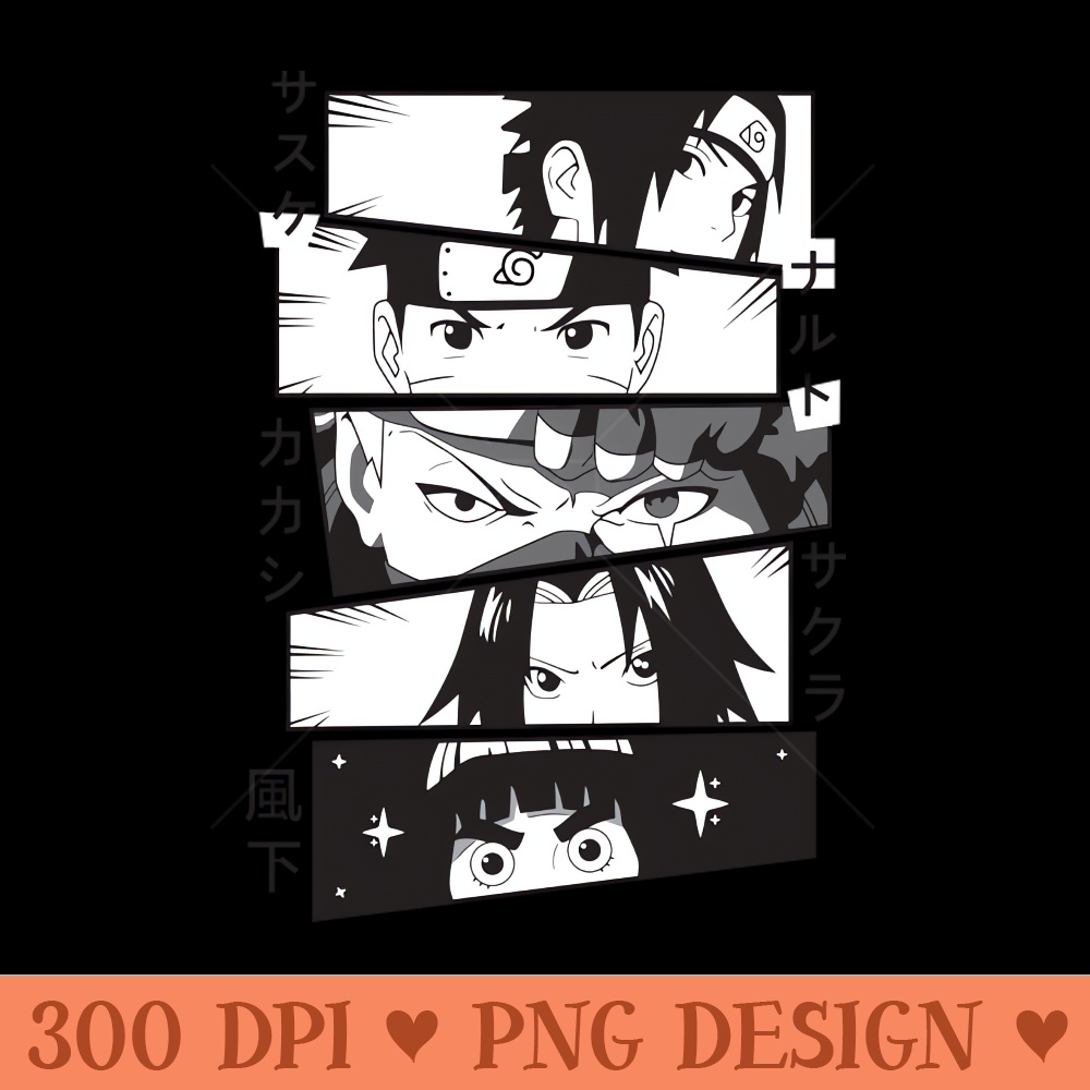 Naruto anime Fanart - High Quality PNG files - Immediate download