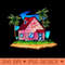 kame house - PNG Graphics Download - Instant download
