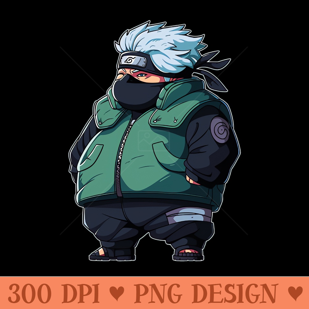 fat kakashi - Sublimation graphics PNG - Instantaneous download