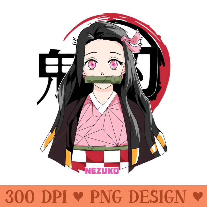 nezuko kimetsu no yaiba - PNG Graphics Download - Immediate download