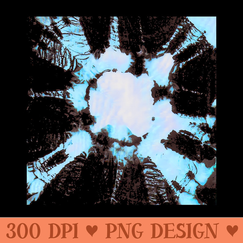 bleach art abstract design black blue - Sublimation PNG download - Download right away