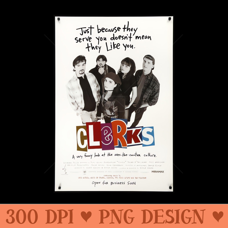 clerks - PNG Graphics Download - Immediate download