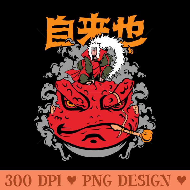 Jiraiya summoning jutsu Anime Fanart - Mug Sublimation PNG - Download in an instant