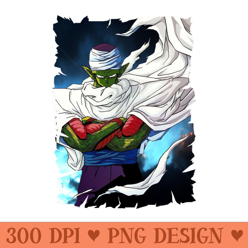 PICCOLO ANIME MERCHANDISE - Sublimation PNG Designs - Immediate download