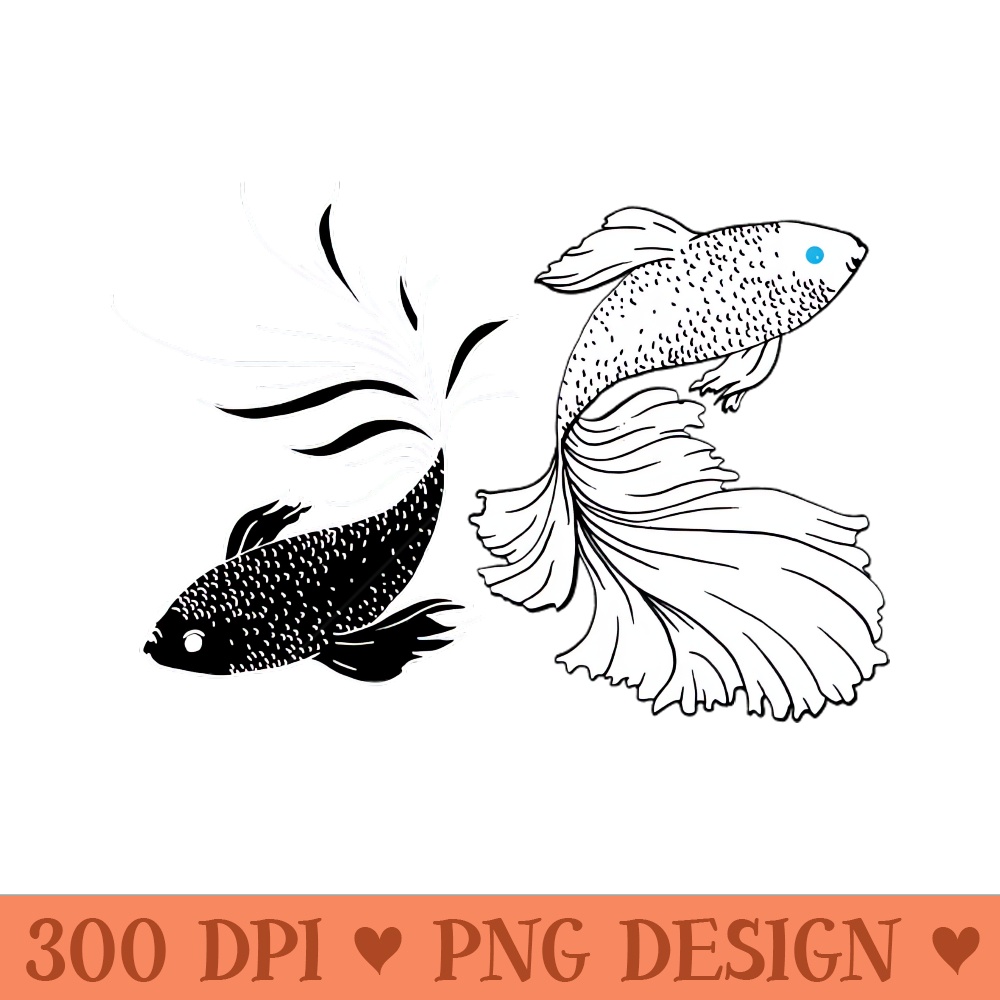 Black And White Betta Fish Strongest Sorcerer Anime Inspired Siamese Fighting Fish Anime SatoSugu - PNG Templates Download - Download immediately