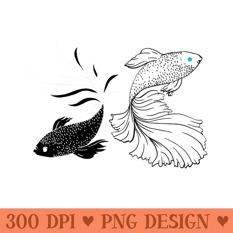 Black And White Betta Fish Strongest Sorcerer Anime Inspired Siamese Fighting Fish Anime SatoSugu - PNG Templates Download - Download immediately