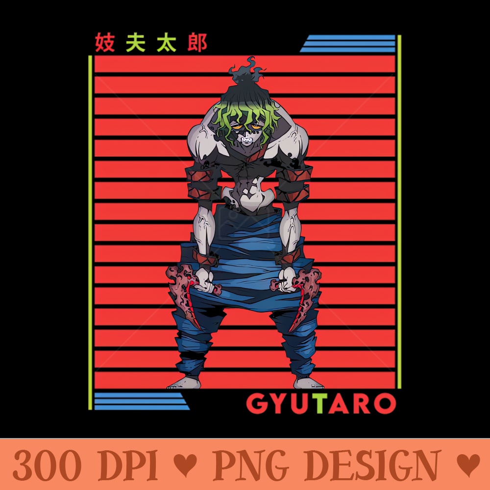 Gyutaro Demon Slayer - PNG Clipart Download - Instant Download
