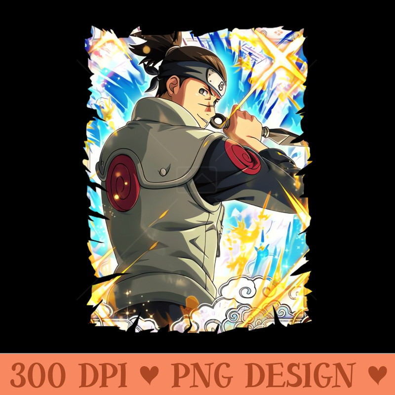 IRUKA UMINO ANIME MERCHANDISE - Sublimation clipart PNG - Download right away