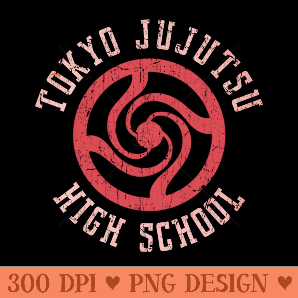 Tokyo Jujutsu High School Vintage - Unique PNG Artwork - Download instantly