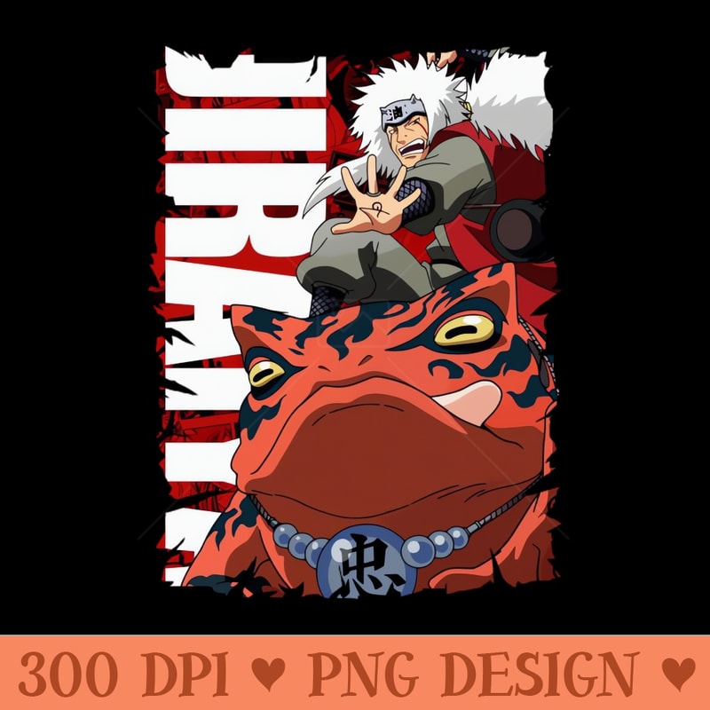 JIRAIYA MERCH VTG - PNG design assets - Download instantly