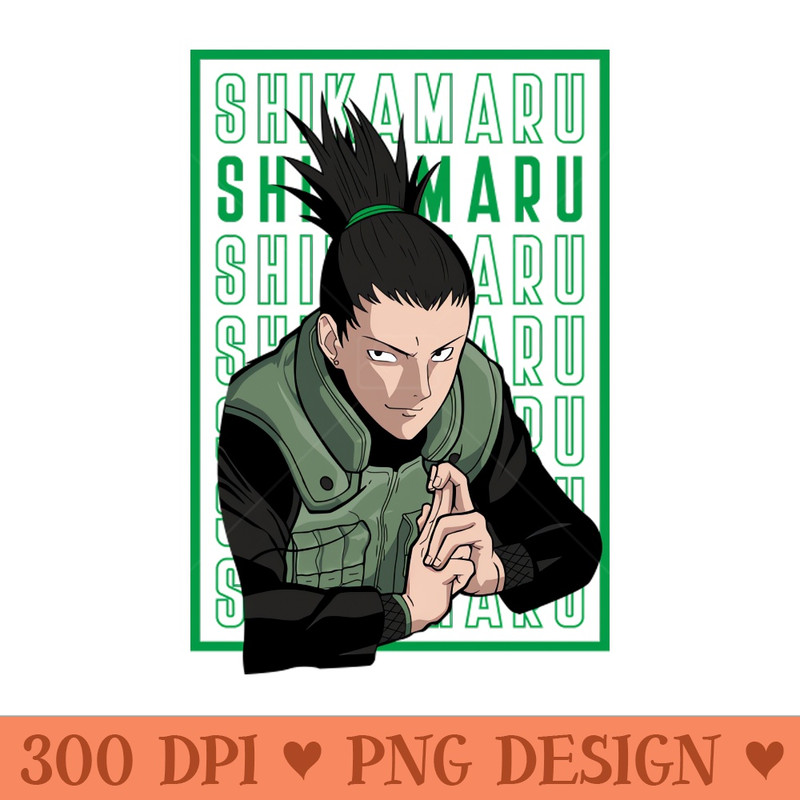 Shikamaru Anime Fanart - Sublimation images PNG download - Download immediately