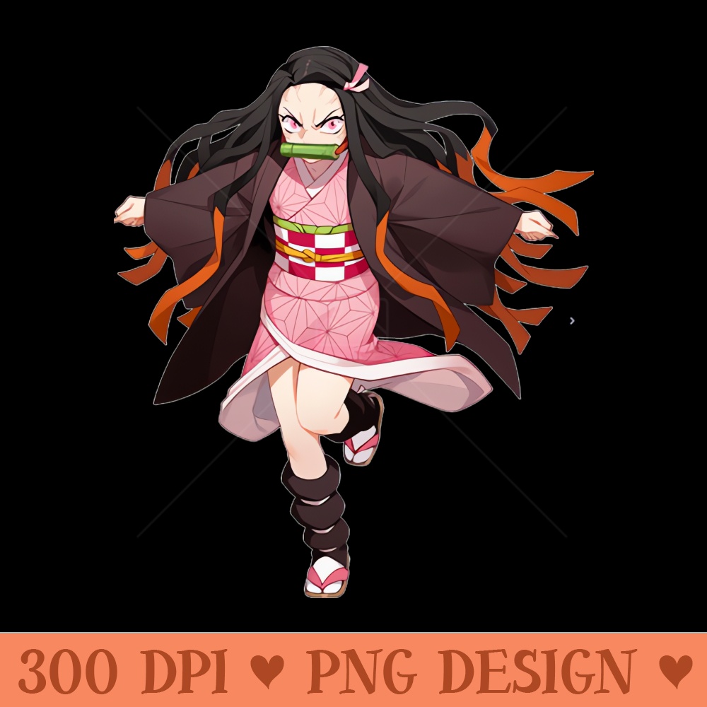 Nezuko Kamado - High Quality PNG Files - Instantaneous download