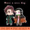 Tanjirou and nezuko chibi - Download PNG images - Download right after purchase