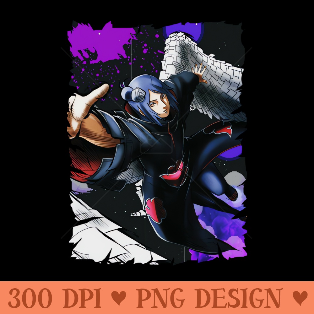 KONAN ANIME MERCHANDISE - Sublimation clipart PNG - Download immediately