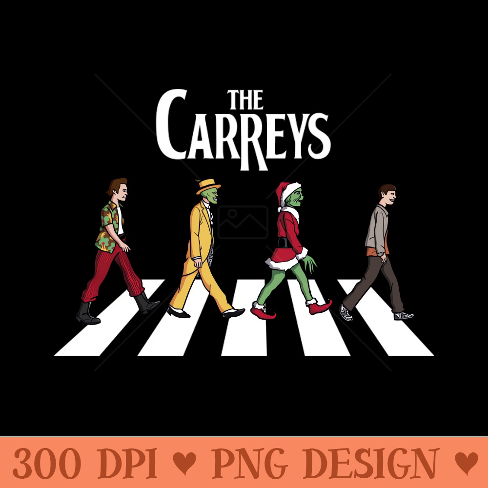 The Carreys - Unique Sublimation PNG Download - Fast download