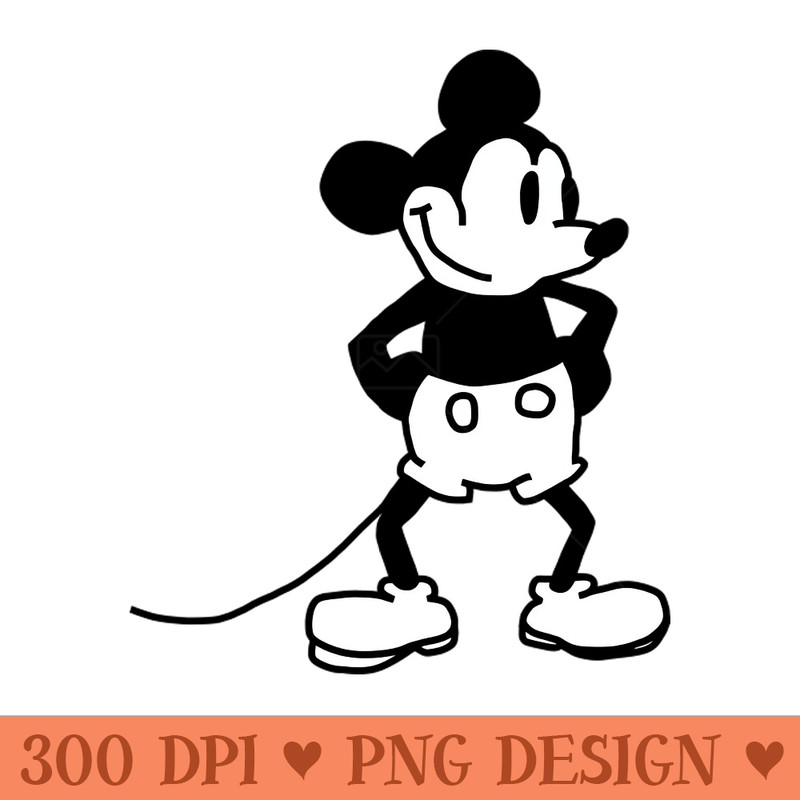 Cute Mouse Steamboat Willie - Sublimation backgrounds PNG - Instant download