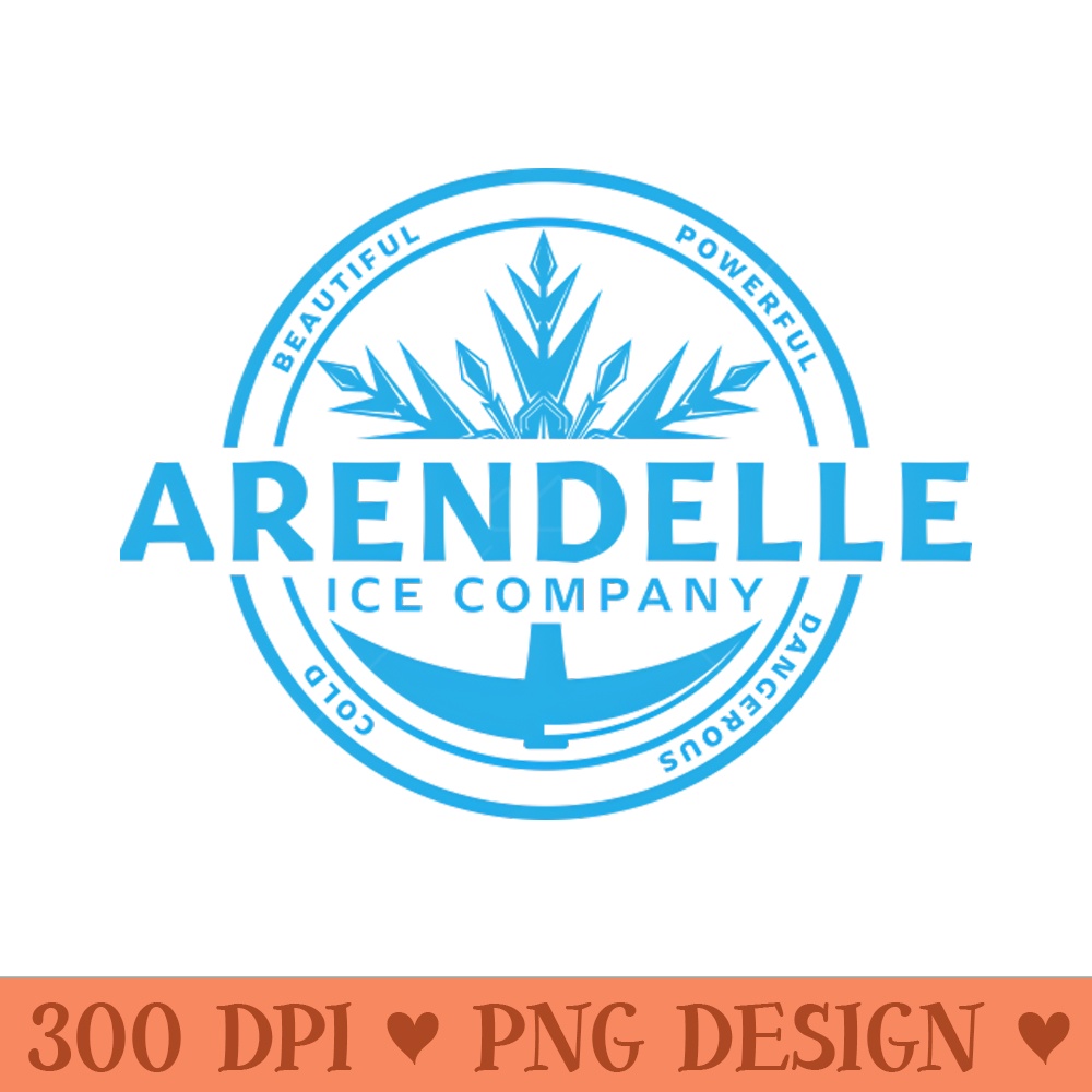 Arendelle Ice Co - High Resolution PNG Designs - Instantaneous download