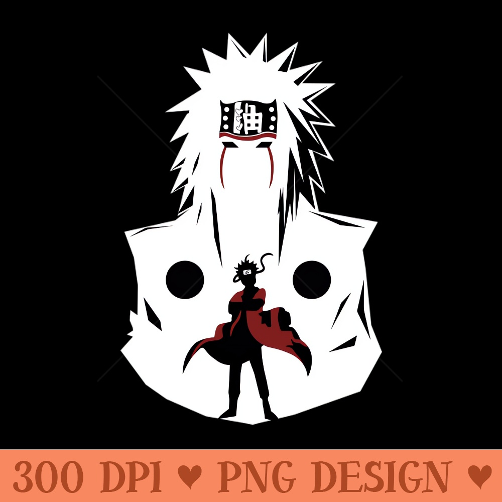 Jiraiya Sensei Anime Fanart - Sublimation graphics PNG - Immediate download