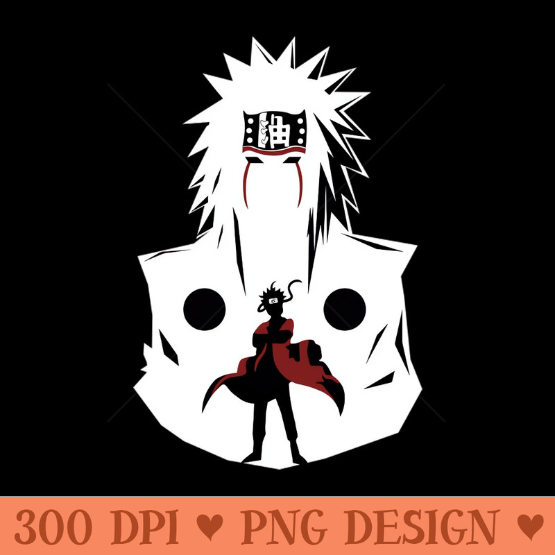 Jiraiya Sensei Anime Fanart - Sublimation graphics PNG - Immediate download