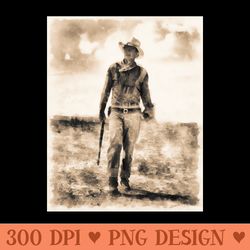 john wayne - sublimation clipart png