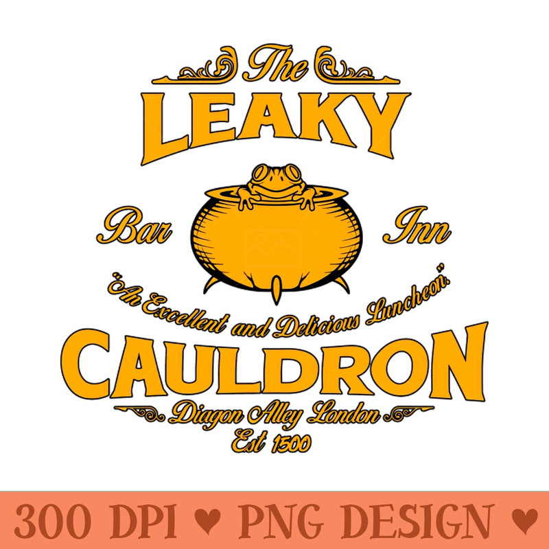 Leaky Cauldron Bar u0026 Inn Vintage - Printable PNG Graphics - Instant Download