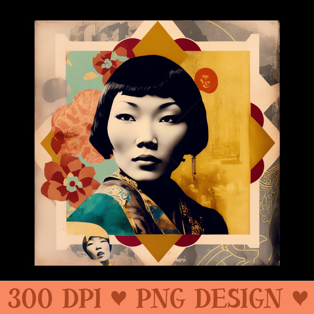 Anna May Wong - Modern PNG designs - Download right after purchase