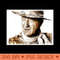The portrait of John Wayne - PNG Graphics Download - Download immediately
