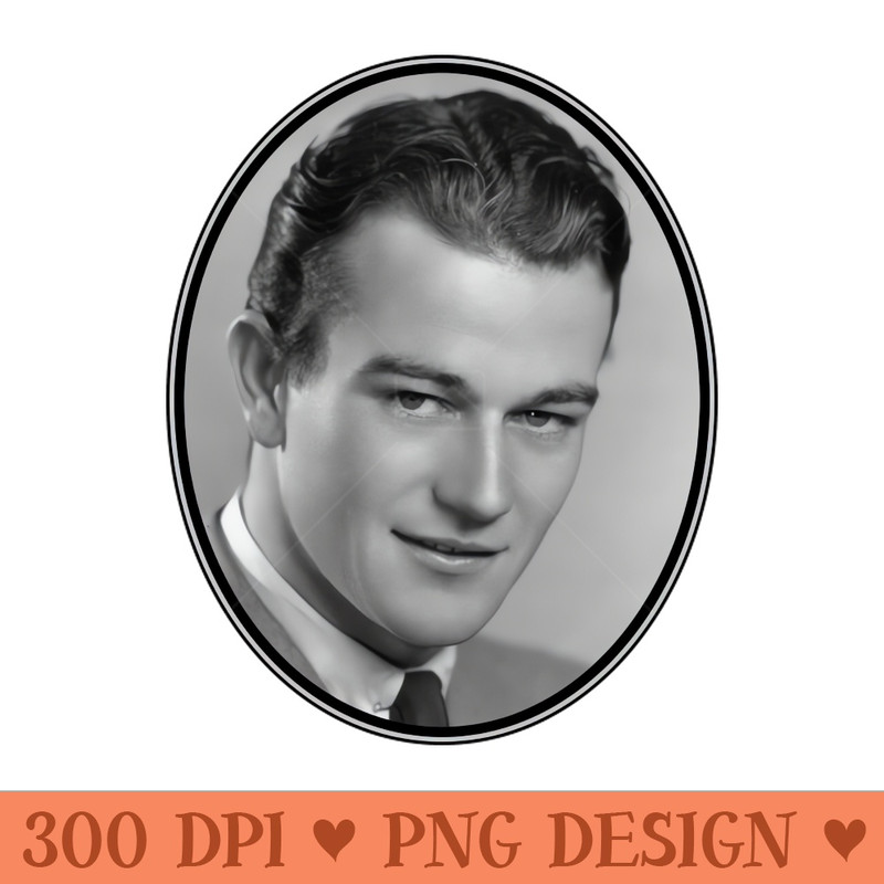 John Wayne The Young Star Rising - Sublimation PNG Designs - Instant download