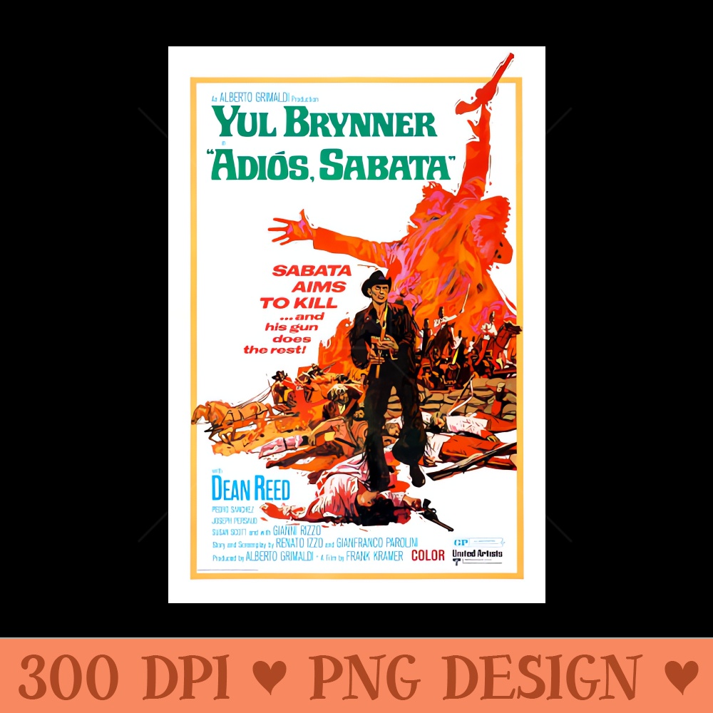 Adios, Sabata - High resolution PNG download - Fast download