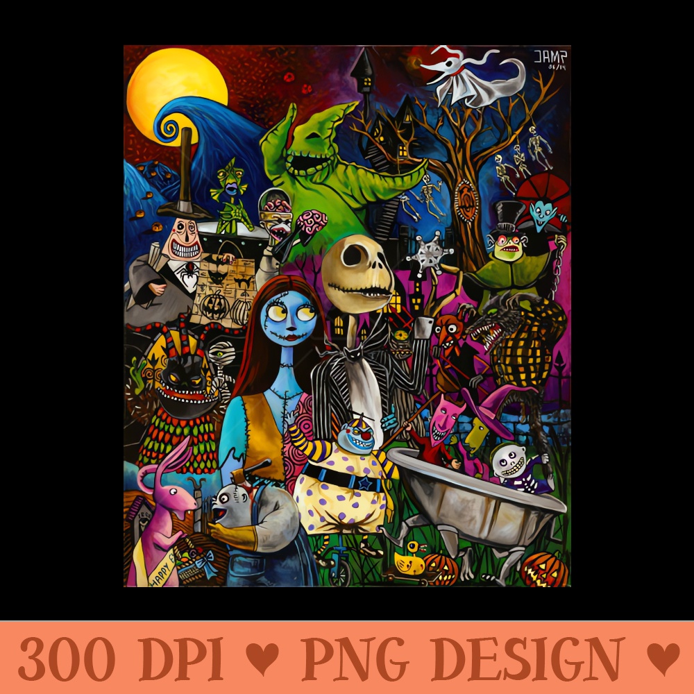 Nightmare before Christmas - Sublimation designs PNG - Fast download