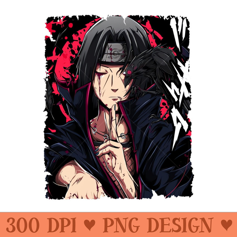 ITACHI UCHIHA MERCH VTG - Sublimation graphics PNG - Instant download