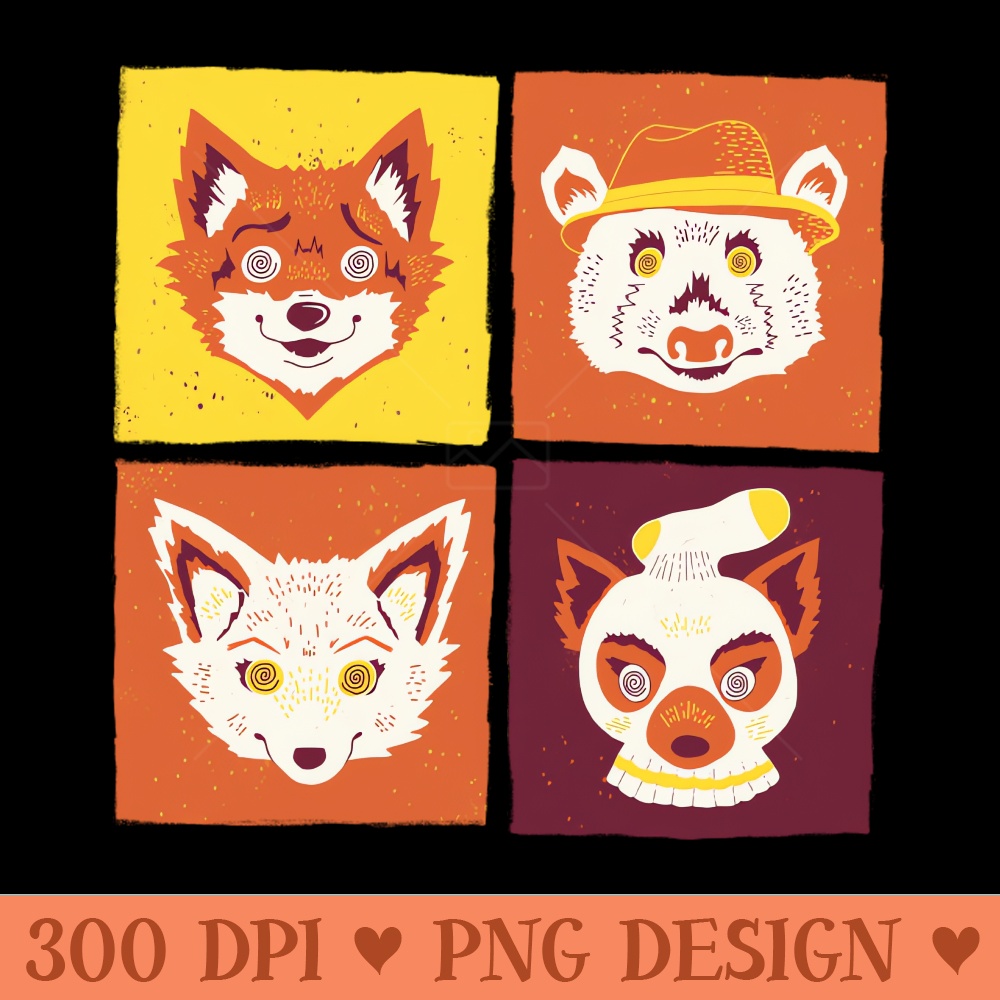 Fantastic Mr Fox - PNG design assets - Instant download