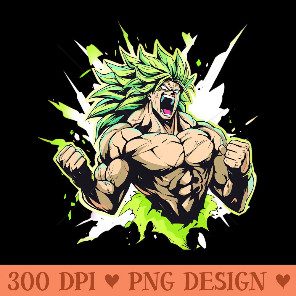 broly - Printable PNG Graphics - Download immediately