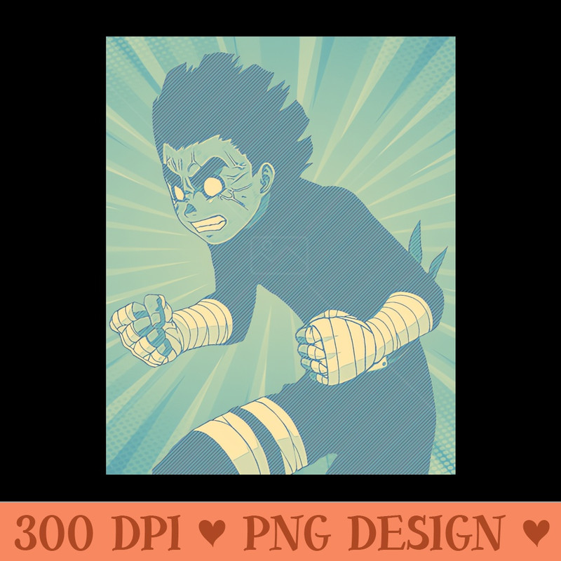 rock lee - Sublimation clipart PNG - Download immediately