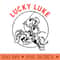 Lucky Luke 2 2 colors - Digital PNG Artwork - Instant download