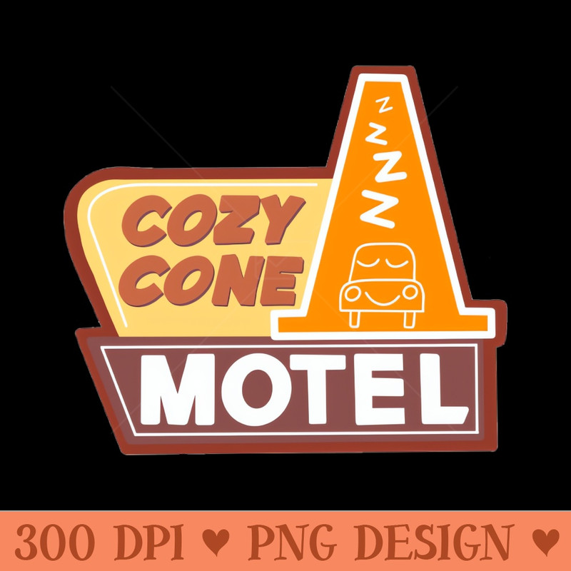 Cozy Cone Motel - Trendy PNG Designs - Fast download