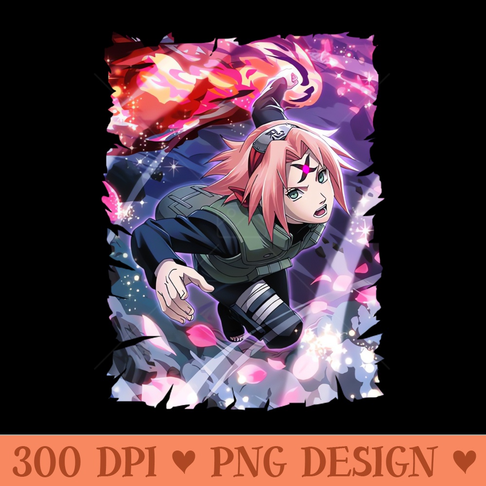 SAKURA HARUNO MERCH VTG - Sublimation templates PNG - Instantaneous download